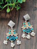 Fusion dual tone silver look alike with pachi accents
