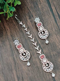 Rose and vic finished CZ choker with red stones