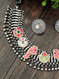 Fusuion dual tone silver look alike set