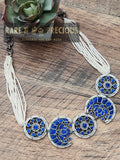 Jadau kundan necklace with seed pearls