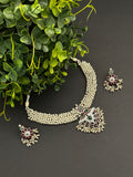 beautiful gajra GS necklace with pendant and matching earrings