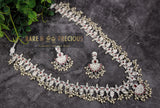 Beautifully carved silver Guttapasullu set Long